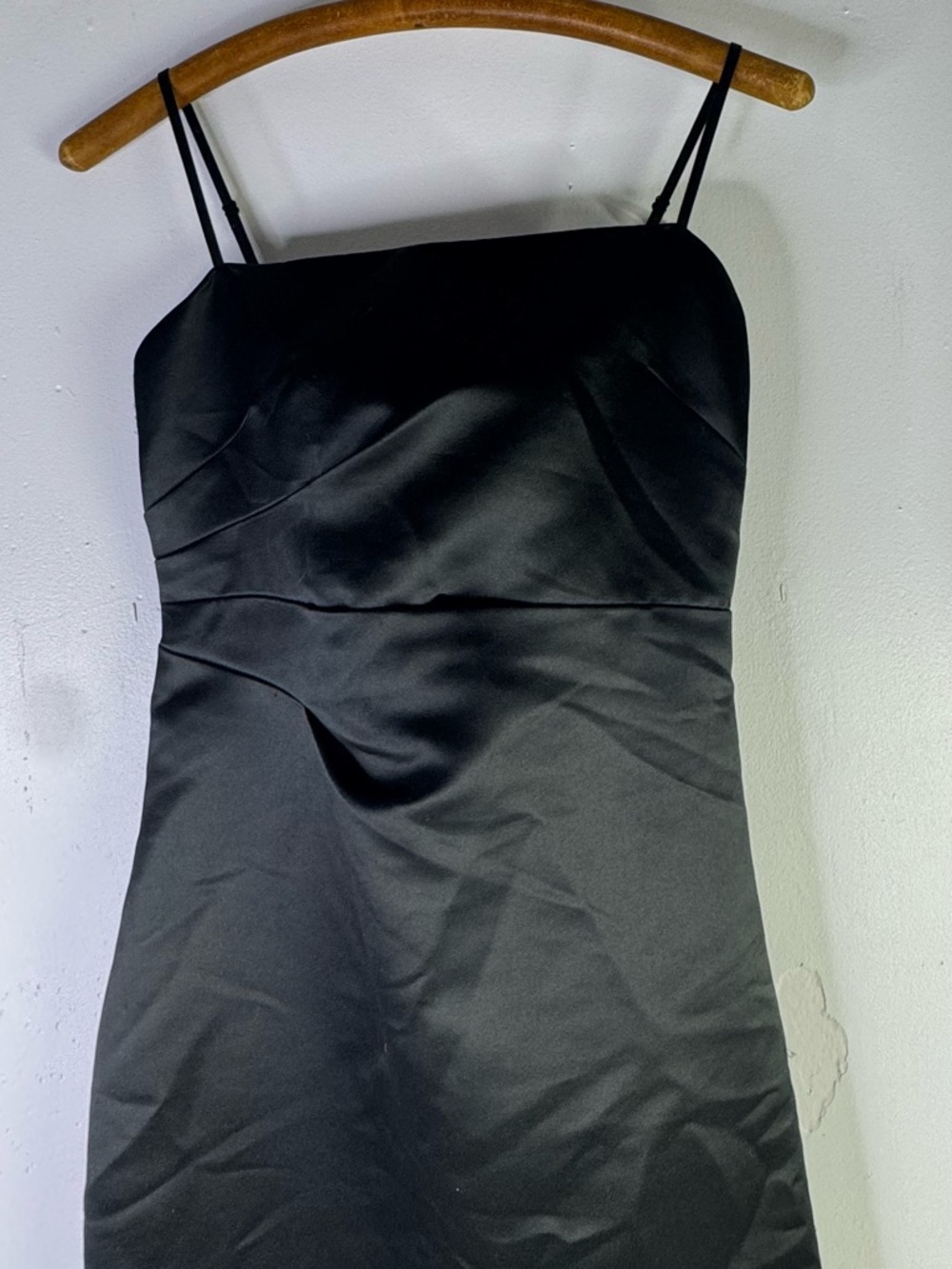NWT Express Black Satin Y2K Dress size 1/2 - Picture 4 of 5